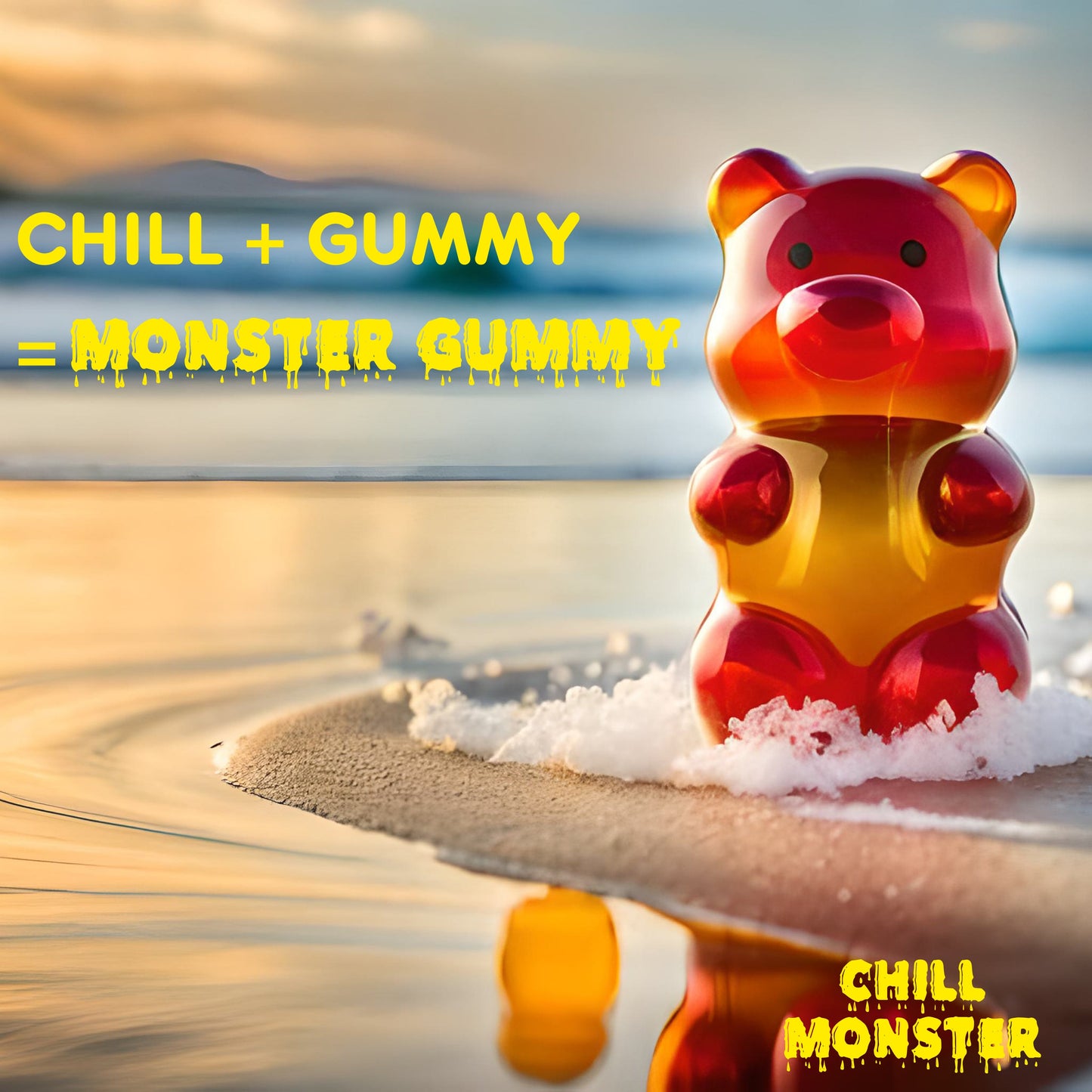Chill MonsterモンスターグミCBN1000mg(青りんご味)10粒入