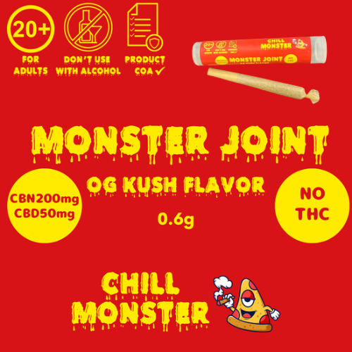 モンスタージョイント in CBN / CBN200mg,CBD50mg（OG KUSH味）