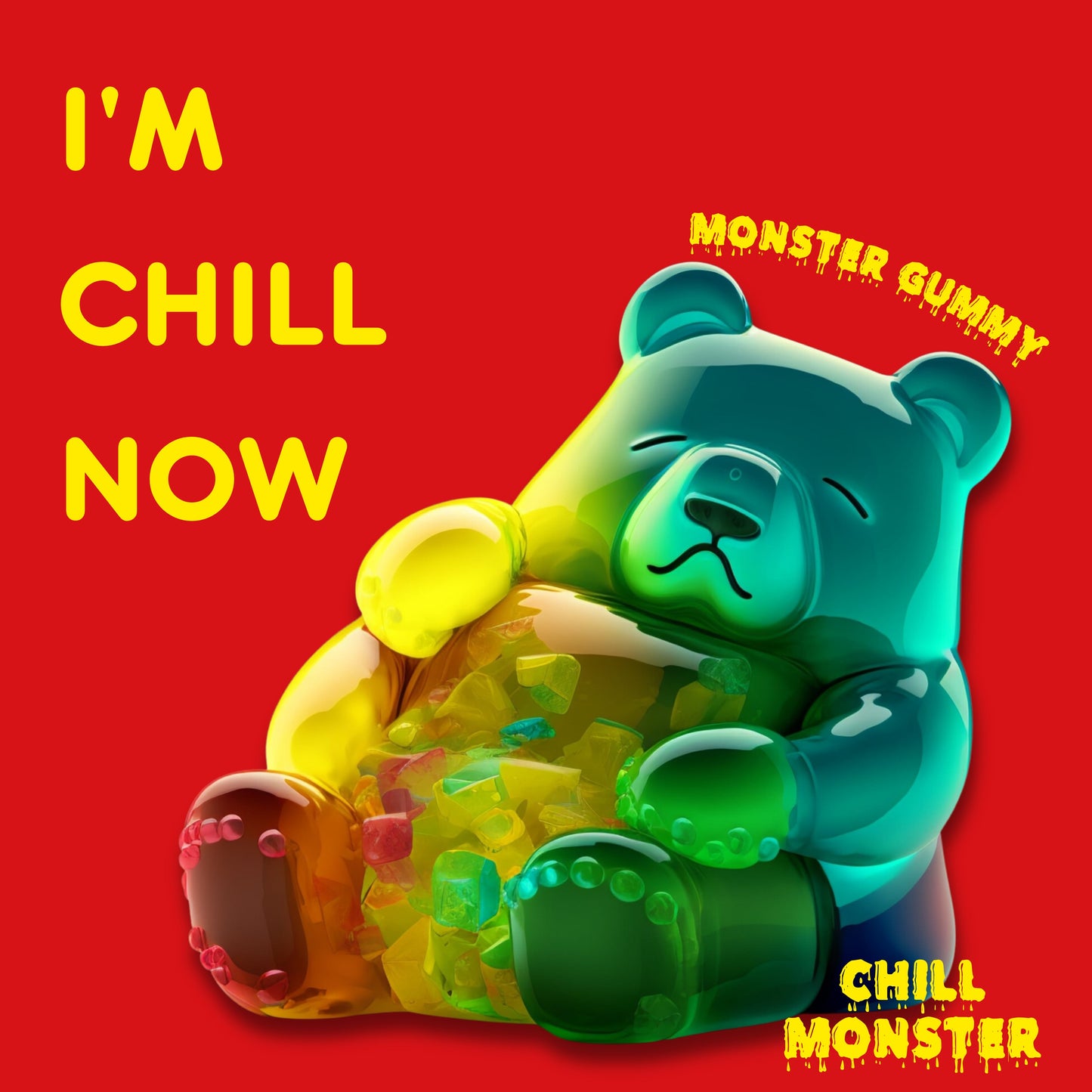 Chill MonsterモンスターグミCBN1000mg（青りんご味）10粒入